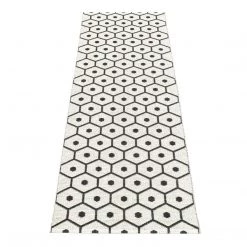 Pappelina Honey Black & Vanilla Runner Rug