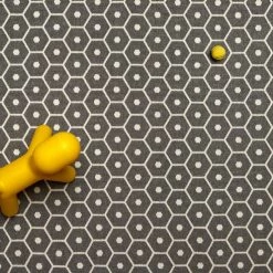 Pappelina Honey Black & Vanilla Rug Rugs