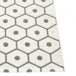 Pappelina Honey Charcoal & Vanilla Runner Rug Rugs