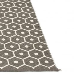 Pappelina Honey Charcoal & Vanilla Rug Rugs