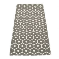 Pappelina Honey Charcoal & Vanilla Runner Rug Rugs