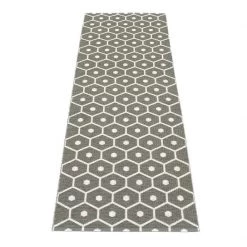 Pappelina Honey Charcoal & Vanilla Runner Rug Rugs