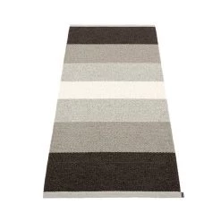 Pappelina Kim Dark Brown Plastic Rug