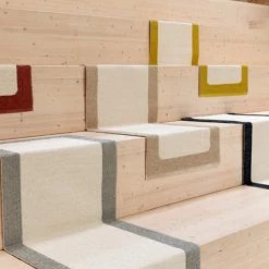 Pappelina Ilda Warm Grey & Vanilla Runner Rug