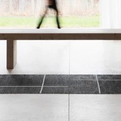 Pappelina Fred Black & Vanilla Runner Rug