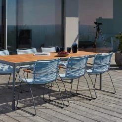 Houe Click Tall Dining Chair With Bamboo Armrests