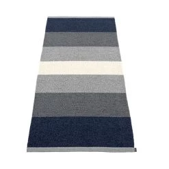 Pappelina Kim Dark Blue Plastic Rug