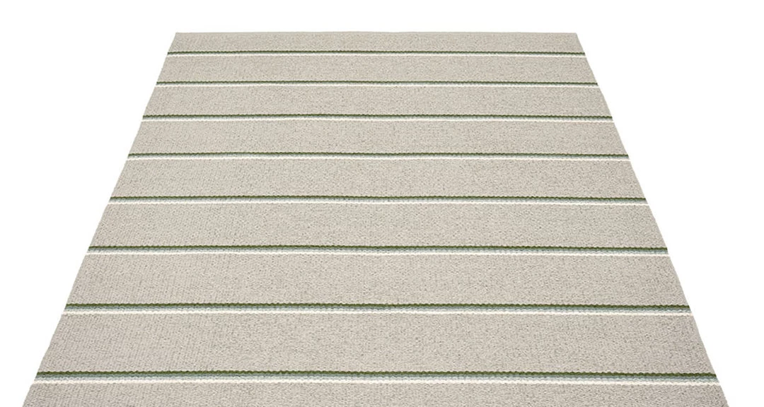 Pappelina Olle Green & Linen Runner Rug 4 Pappelina Olle Green & Linen Runner Rug