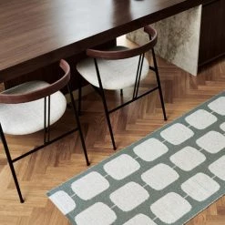 Pappelina Sten Army & Fossil Grey Runner Rug