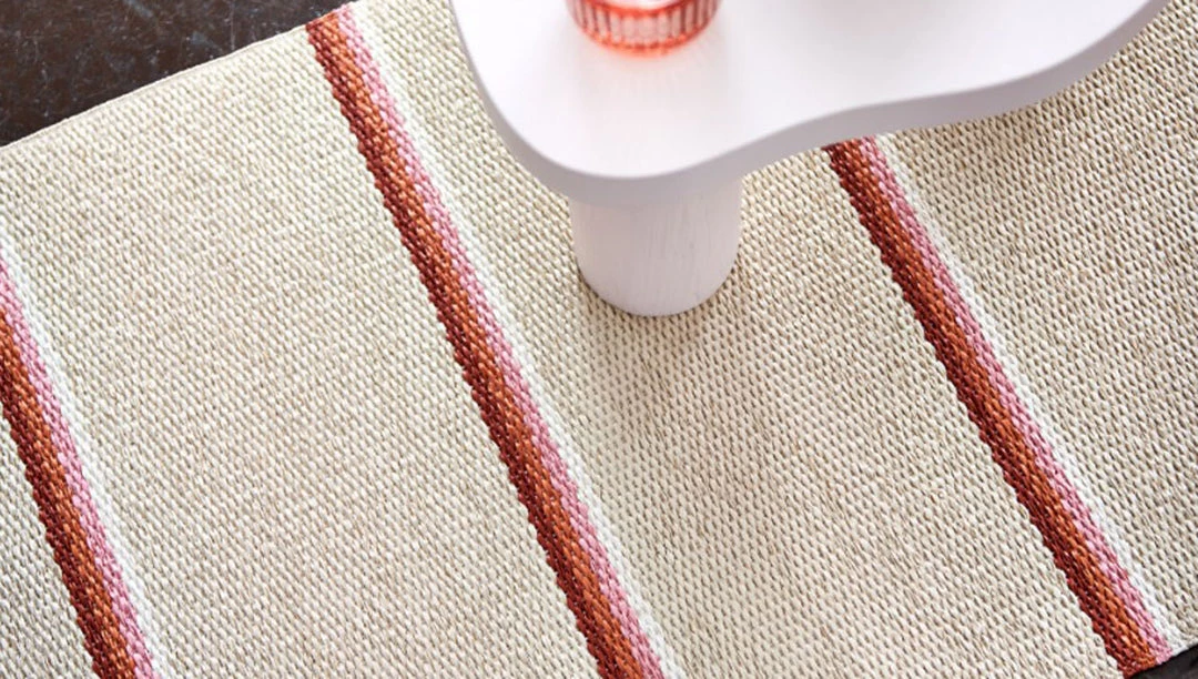 Pappelina Olle Brick & Cream Runner Rug 4 Pappelina Olle Brick & Cream Runner Rug