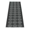 Pappelina Hugo Metallic Black & Black Runner Rug