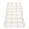 Pappelina Hugo Metallic White & Fossil Grey Runner Rug Rugs