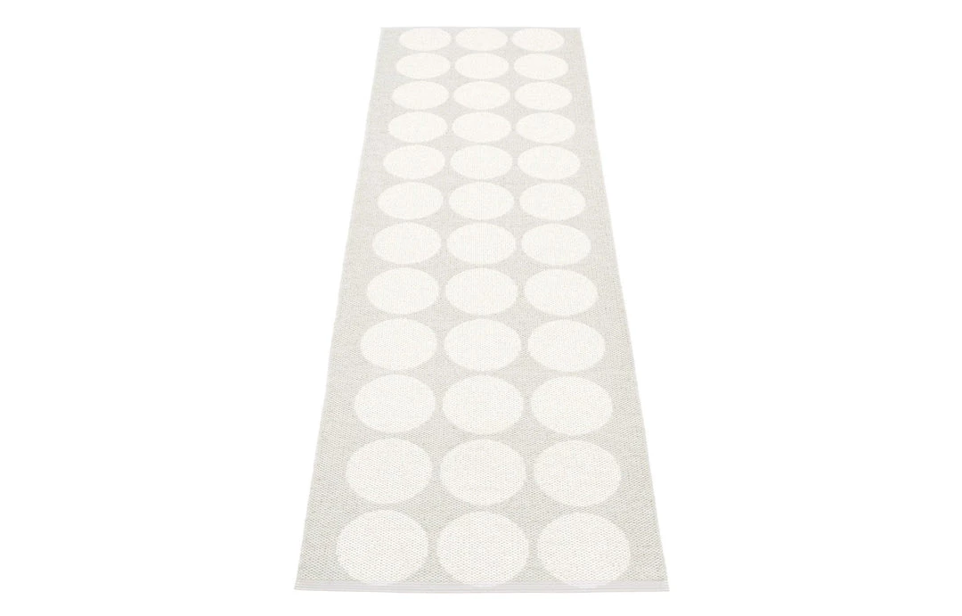 Pappelina Hugo Metallic White & Fossil Grey Runner Rug Rugs 15 Pappelina Hugo Metallic White & Fossil Grey Runner Rug Rugs