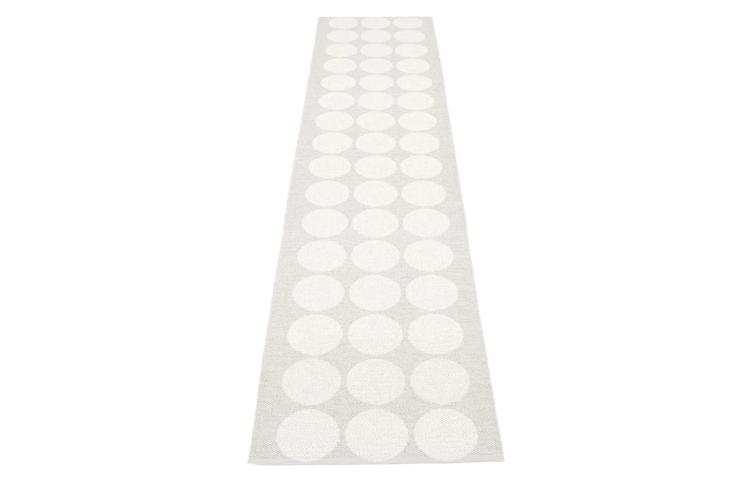 Pappelina Hugo Metallic White & Fossil Grey Runner Rug Rugs 14 Pappelina Hugo Metallic White & Fossil Grey Runner Rug Rugs