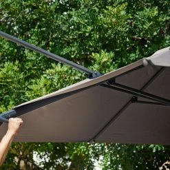 Cane-Line Hyde Luxe Hanging Parasol With Base Umbrellas & Sunshades