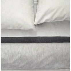 Area Modern Bedroom Jewel Grey Cotton Sateen Flat Sheet