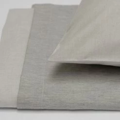 Area Jewel Grey Cotton Sateen Pillow Cases (pair) Modern Bedroom