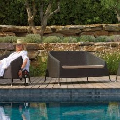 Cane-Line Kingston 2 Seater Stackable Lounge Sofa