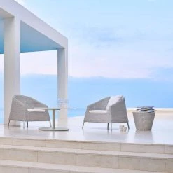 Cane-Line Kingston Footstool/Side Table