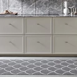 Pappelina Kotte Charcoal & Warm Grey Runner Rug