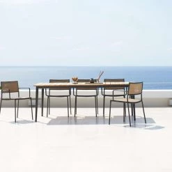 Cane-Line Less Stackable Dining Armchair 22 Cane-Line Less Stackable Dining Armchair