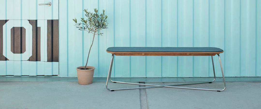 Skagerak Denmark Lilium Teak Bench With Cushion 4 Skagerak Denmark Lilium Teak Bench With Cushion