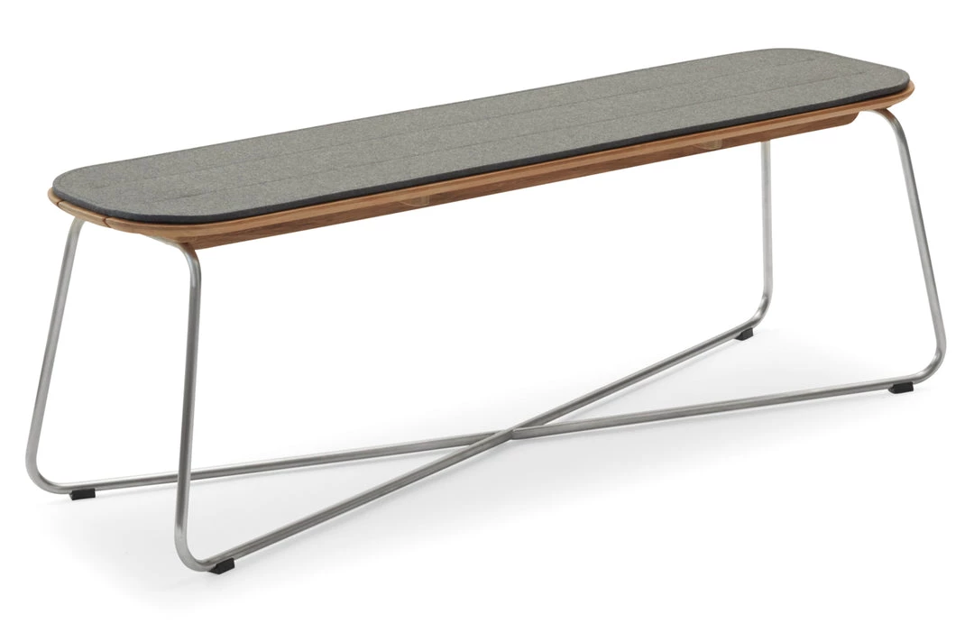 Skagerak Denmark Lilium Teak Bench With Cushion 3 Skagerak Denmark Lilium Teak Bench With Cushion