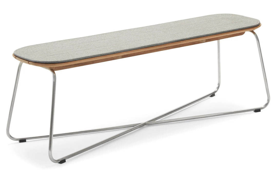 Skagerak Denmark Lilium Teak Bench With Cushion 7 Skagerak Denmark Lilium Teak Bench With Cushion