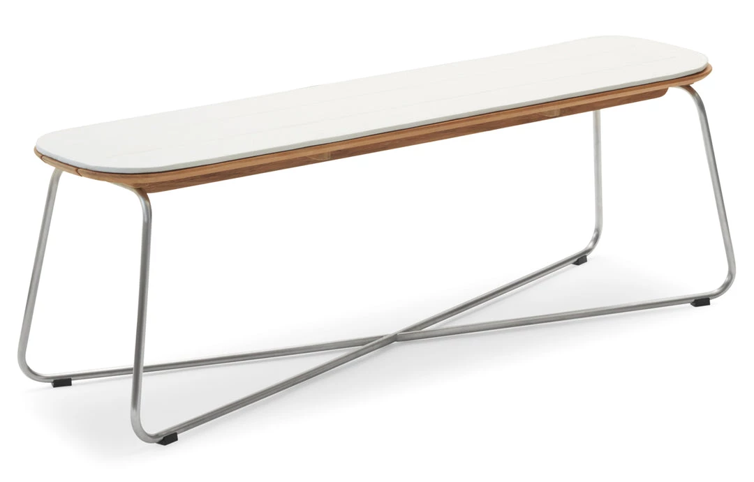 Skagerak Denmark Lilium Teak Bench With Cushion 8 Skagerak Denmark Lilium Teak Bench With Cushion