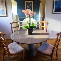 James De Wulf Locking Round Dining Table