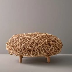 Cane-Line Loop Footstool