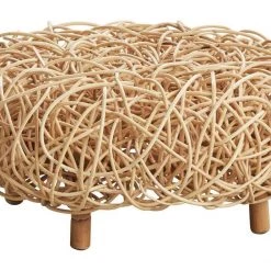 Cane-Line Loop Footstool