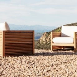 Harbour Outdoor Louver Arm Chair Lounge Seating