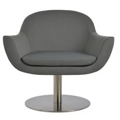 SohoConcept Modern Living Madison Swivel Round Arm Chair