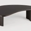 Ethnicraft Mahogany Boomerang Varnished Dark Brown Coffee Table 2 Ethnicraft Mahogany Boomerang Varnished Dark Brown Coffee Table