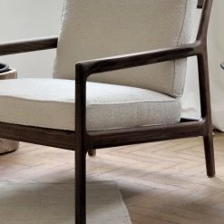 Ethnicraft Mahogany PI Varnished Dark Brown Side Table