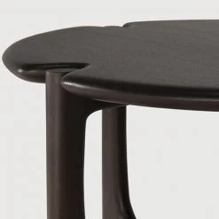 Ethnicraft Mahogany PI Varnished Dark Brown Side Table