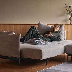 Innovation Malloy Full Black Steel Sofa Bed Modern Living