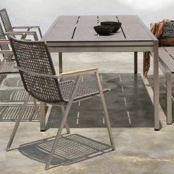 Mamagreen Baia HPL Stainless Steel Bench