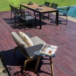 Mamagreen Baia Teak Aluminum Extendable Dining Table