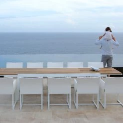 Mamagreen Baia Teak Aluminum Extendable Dining Table