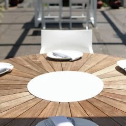 Mamagreen Baia Teak Aluminum Round Table