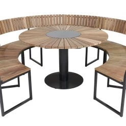 Mamagreen Industrial Banquette 4 Benches With Table