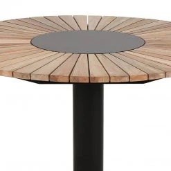 Mamagreen Industrial Pedestal Round Dining Table