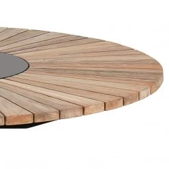 Mamagreen Industrial Pedestal Round Dining Table