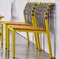 Mamagreen Industrial Weave Stacking Side Chair
