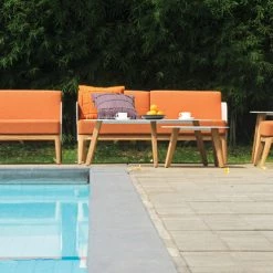 Mamagreen Kaat Teak 1-Seater Sofa