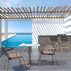 Mamagreen Manda Aluminum Bar Side Chair