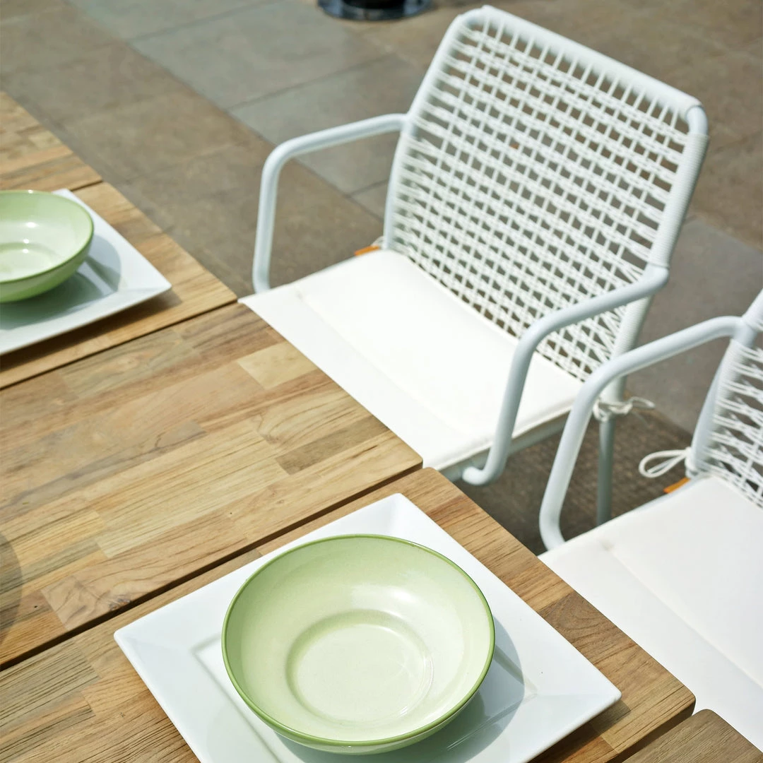 Mamagreen Manda Aluminum Stackable Woven Dining Chair 6 Mamagreen Manda Aluminum Stackable Woven Dining Chair