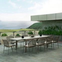 Mamagreen Manda Aluminum Stackable Woven Dining Chair 17 Mamagreen Manda Aluminum Stackable Woven Dining Chair